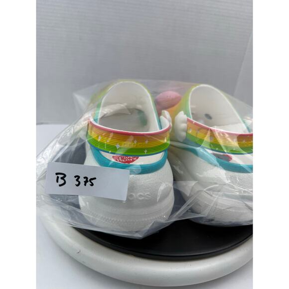 Crocs x Care Bears Crush Clog Rainbow Womens Sz 7 Slip On Platform Sandals Shoes - Picture 12 of 12